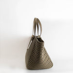Anya Hindmarch Neeson Khaki Square Leather Tote