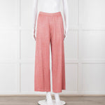 Missoni Coral Silver Lurex Wide Trousers