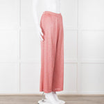 Missoni Coral Silver Lurex Wide Trousers