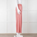 Missoni Coral Silver Lurex Wide Trousers