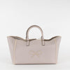 Anya Hindmarch Ebury Light Grey Leather Steam Bow Tote