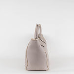 Anya Hindmarch Ebury Light Grey Leather Steam Bow Tote