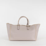 Anya Hindmarch Ebury Light Grey Leather Steam Bow Tote