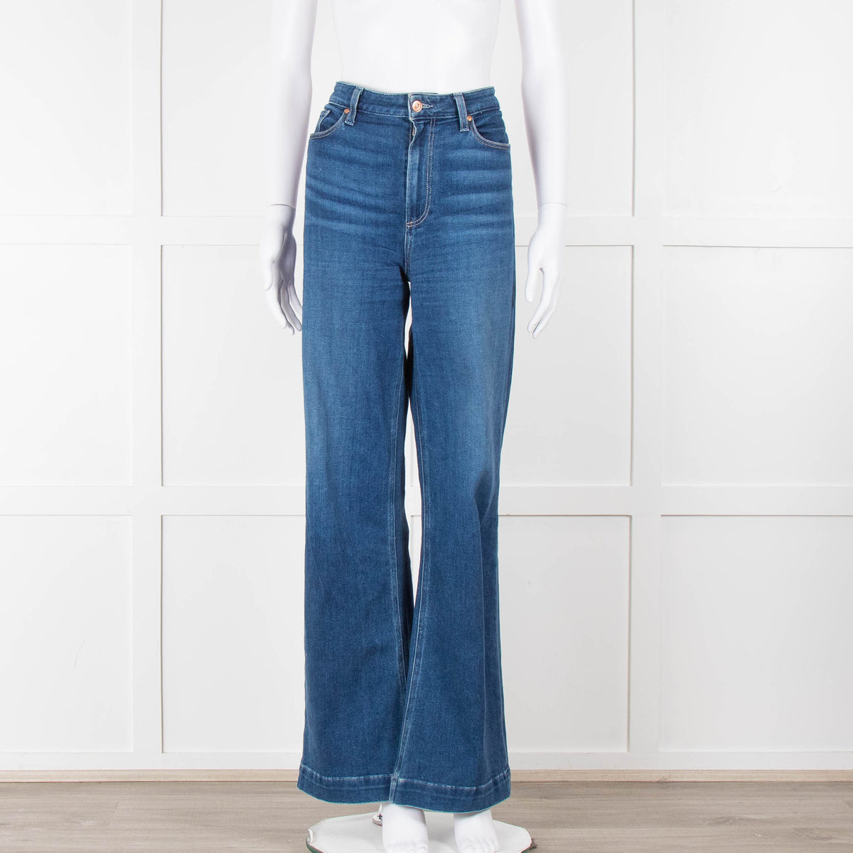 Paige Blue Leenah Wide Leg Jeans