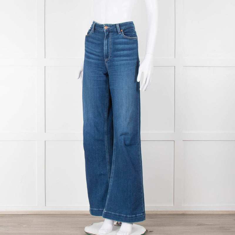 Paige Blue Leenah Wide Leg Jeans