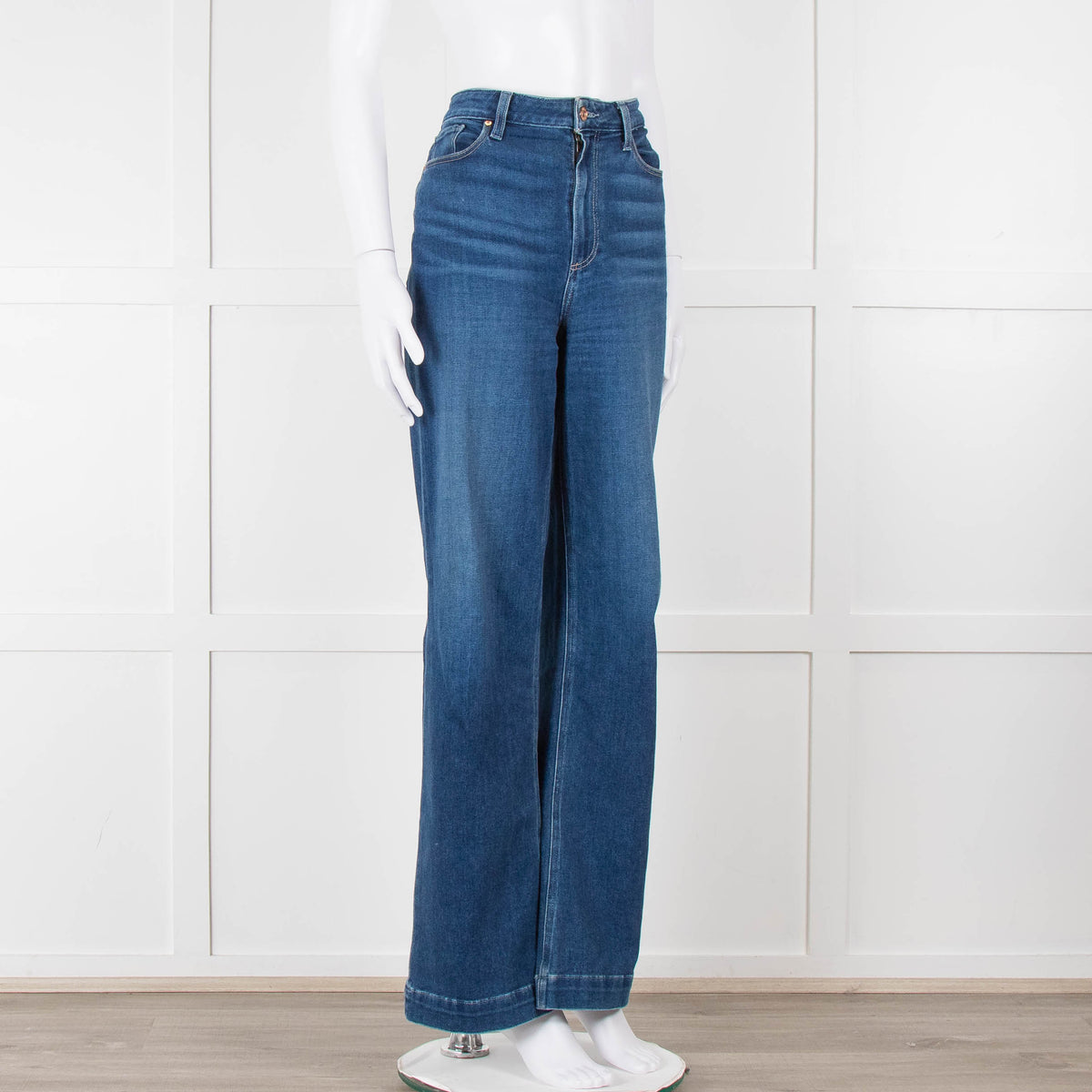 Paige Blue Leenah Wide Leg Jeans