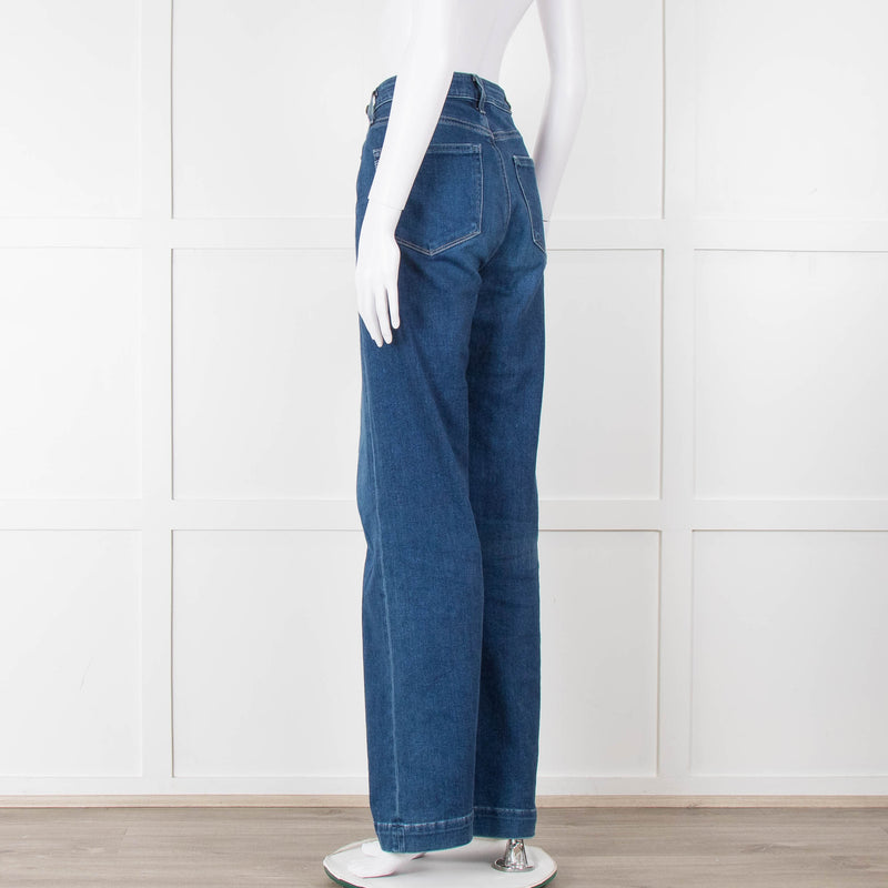 Paige Blue Leenah Wide Leg Jeans