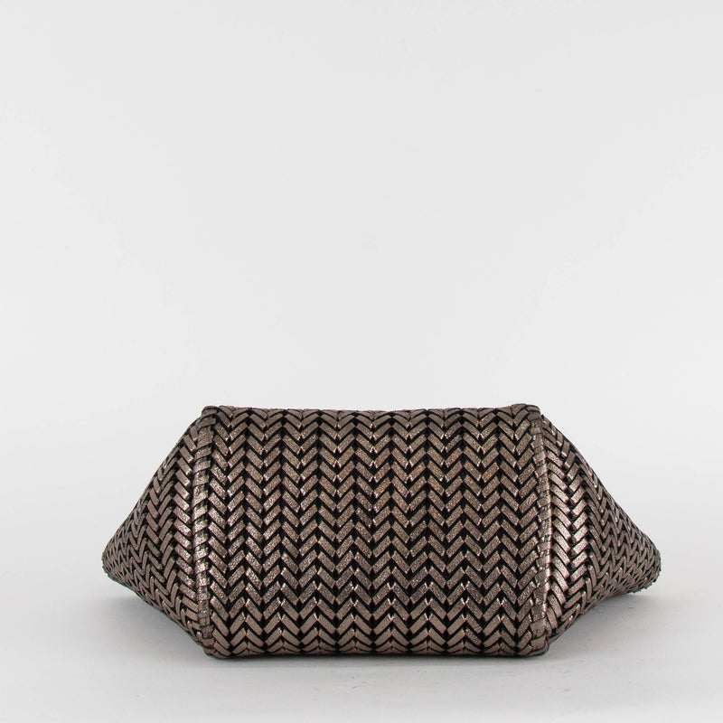 Anya Hinmarch Neeson Pewter Small leather Tote Bag