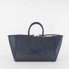 Anya Hindmarch Ebury Leather Navy Bow Tote