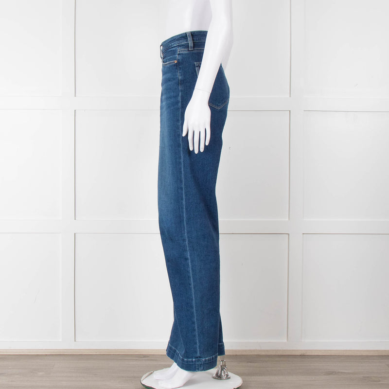 Paige Blue Leenah Wide Leg Jeans