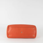 Gucci Orange Bamboo Crossbody Shopper Handbag