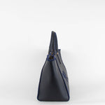 Anya Hindmarch Ebury Leather Navy Bow Tote