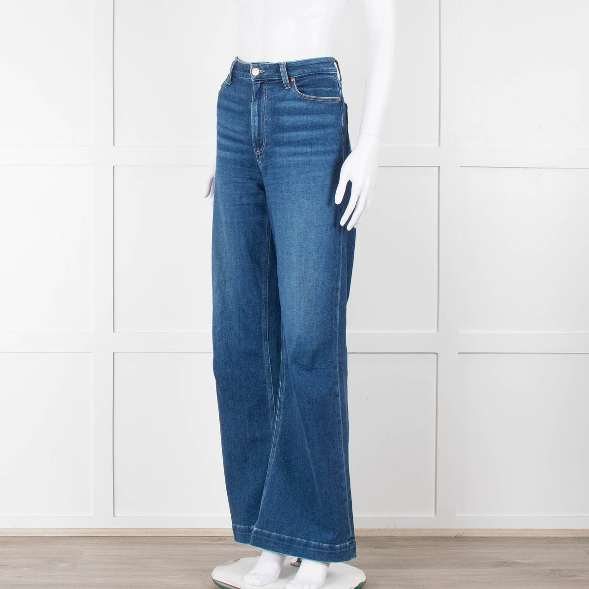 Paige Blue Leenah Wide Leg Jeans