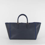 Anya Hindmarch Ebury Leather Navy Bow Tote