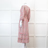 Pink City Prints Maria Dress in Pink Floral Block Print