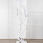 Seven For All Mankind White Straight Leg Jeans