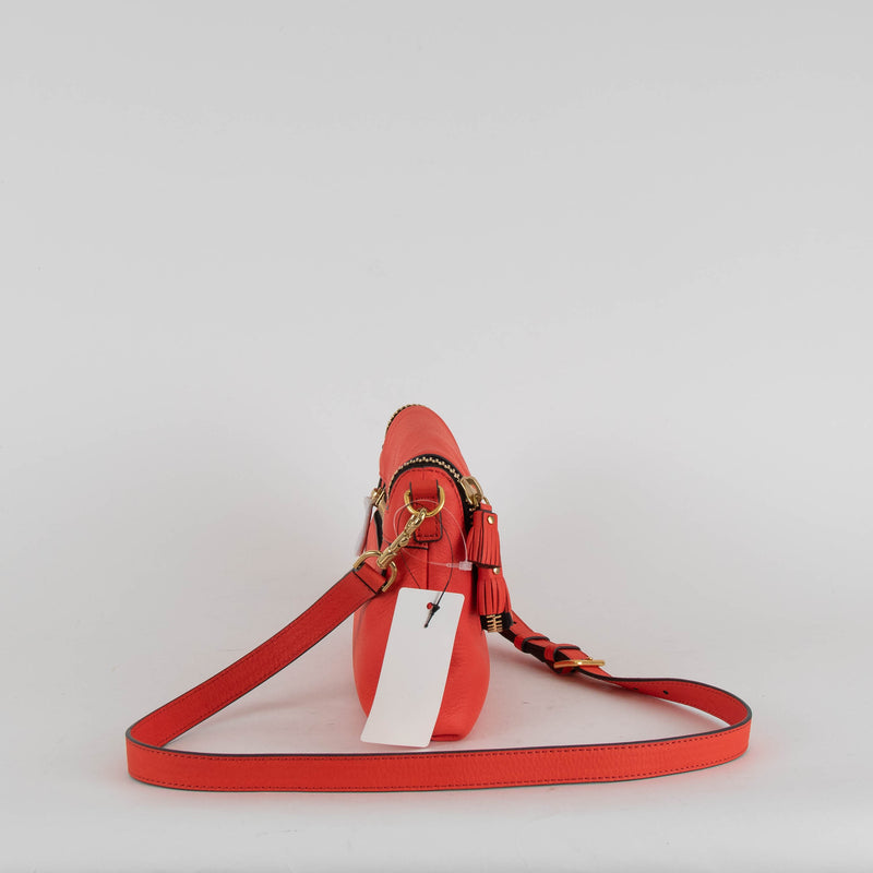Anya Hindmarch Maxi Zip Vere Red Crossbody Handbag