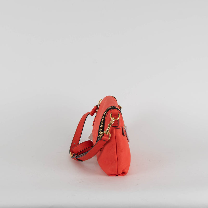 Anya Hindmarch Maxi Zip Vere Red Crossbody Handbag