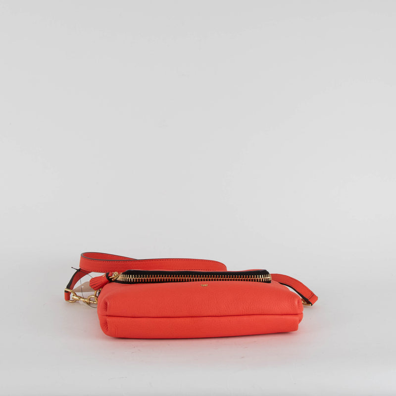Anya Hindmarch Maxi Zip Vere Red Crossbody Handbag