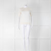 Steffen Schraut Cream Short Sleeve Knit Top