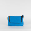 Anya Hindmarch Max Zip Vere Bali Blue Leather Crossbody