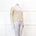 Joseph 100% Cashmere Ivory Cardigan