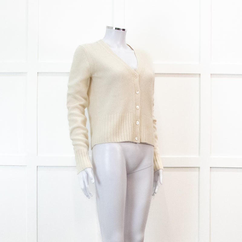 Joseph 100% Cashmere Ivory Cardigan