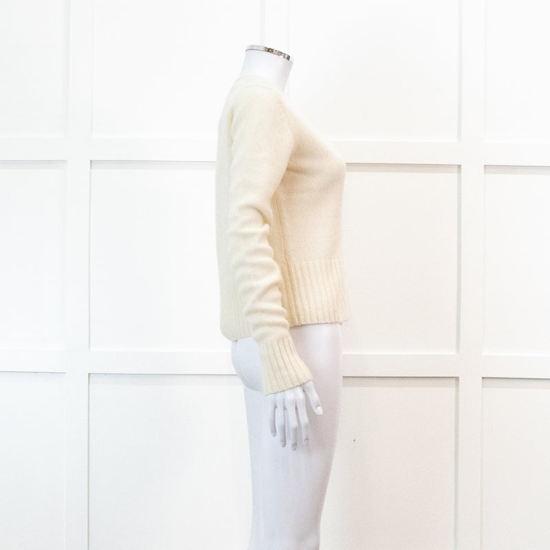 Joseph 100% Cashmere Ivory Cardigan