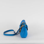 Anya Hindmarch Max Zip Vere Bali Blue Leather Crossbody