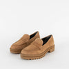 Reformation Camel Suede Agathea Chunky Loafer
