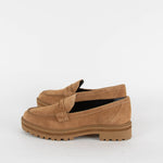 Reformation Camel Suede Agathea Chunky Loafer