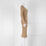 Michael by Michael Kors Gold Rib Knit Dress