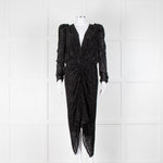 Isabel Marant Black Embellished Maray Midi Dress