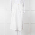 Oska White Linen Blend Culottes