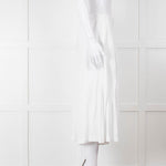 Oska White Linen Blend Culottes