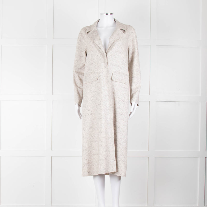 Goodmatch Beige Brown Fleck Long Coat