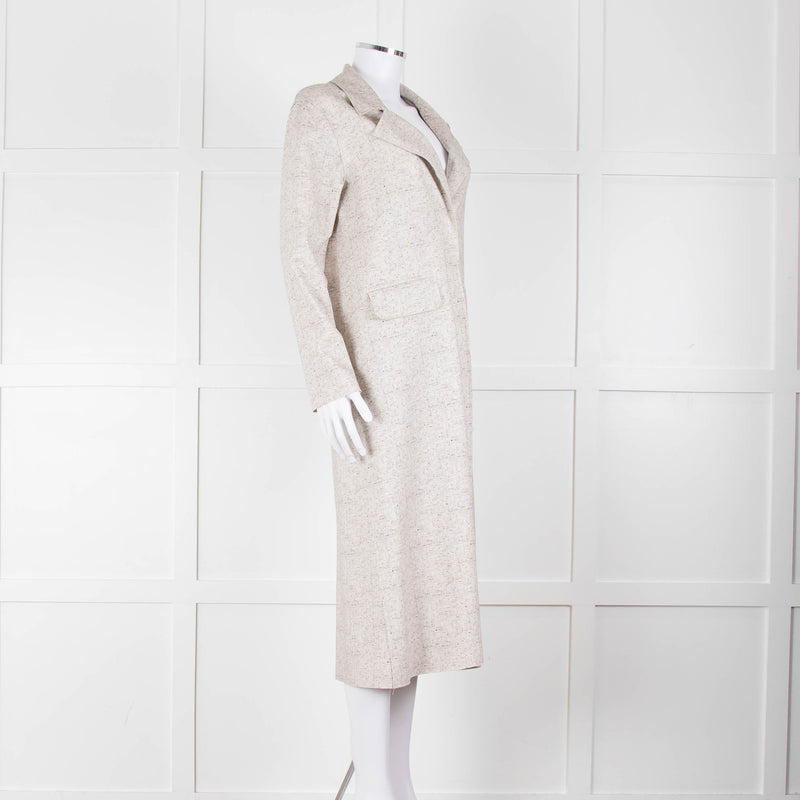 Goodmatch Beige Brown Fleck Long Coat