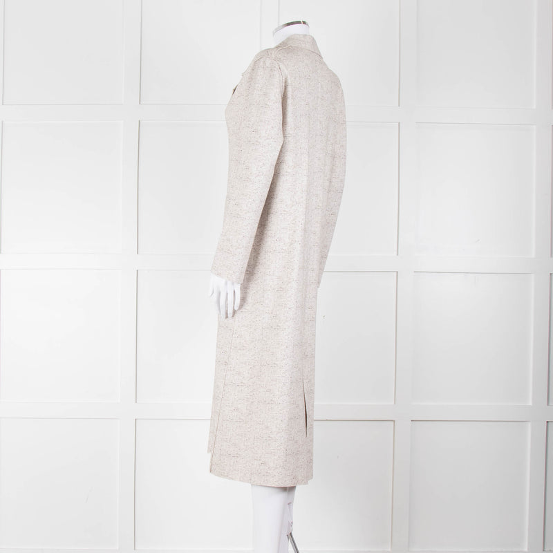 Goodmatch Beige Brown Fleck Long Coat
