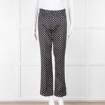 Emanuel Ungaro Black White Polka Dots Cotton Trousers