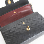 Chanel Classic Vintage Double Flap in Black Lambskin Leather