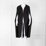 Louise Kennedy Black Wool Long Cape