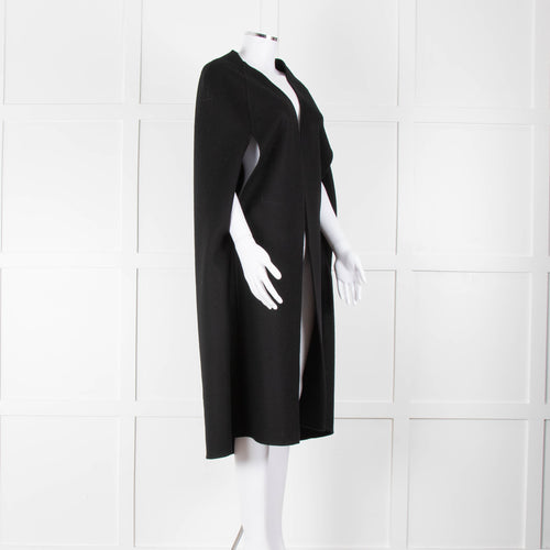 Louise Kennedy Black Wool Long Cape