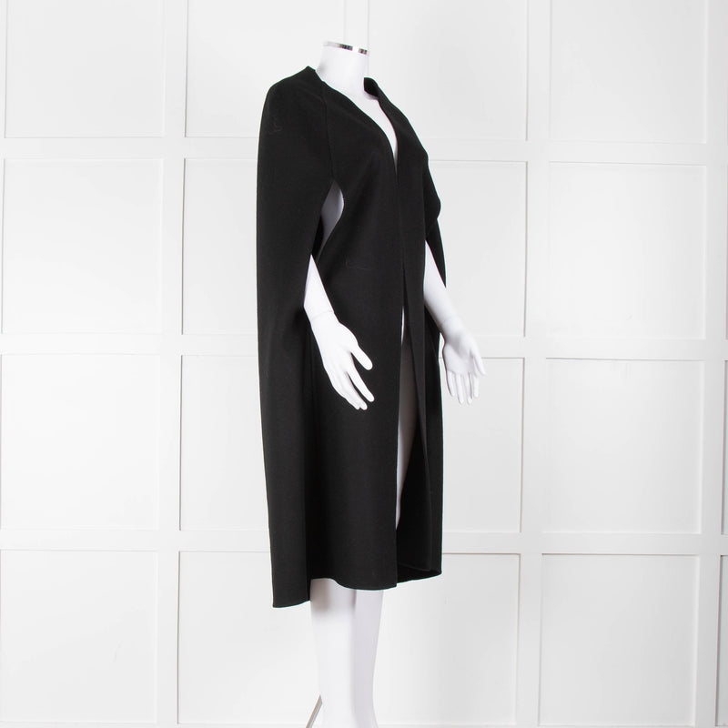 Louise Kennedy Black Wool Long Cape