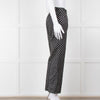 Emanuel Ungaro Black White Polka Dots Cotton Trousers