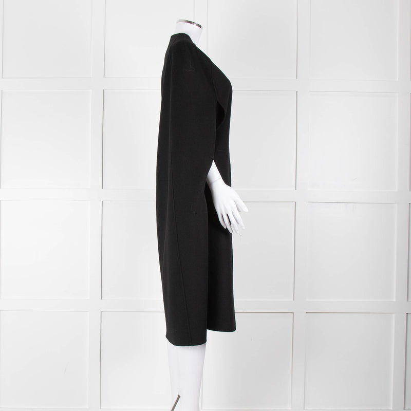 Louise Kennedy Black Wool Long Cape