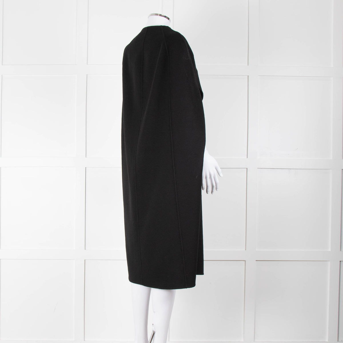Louise Kennedy Black Wool Long Cape