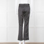 Emanuel Ungaro Black White Polka Dots Cotton Trousers