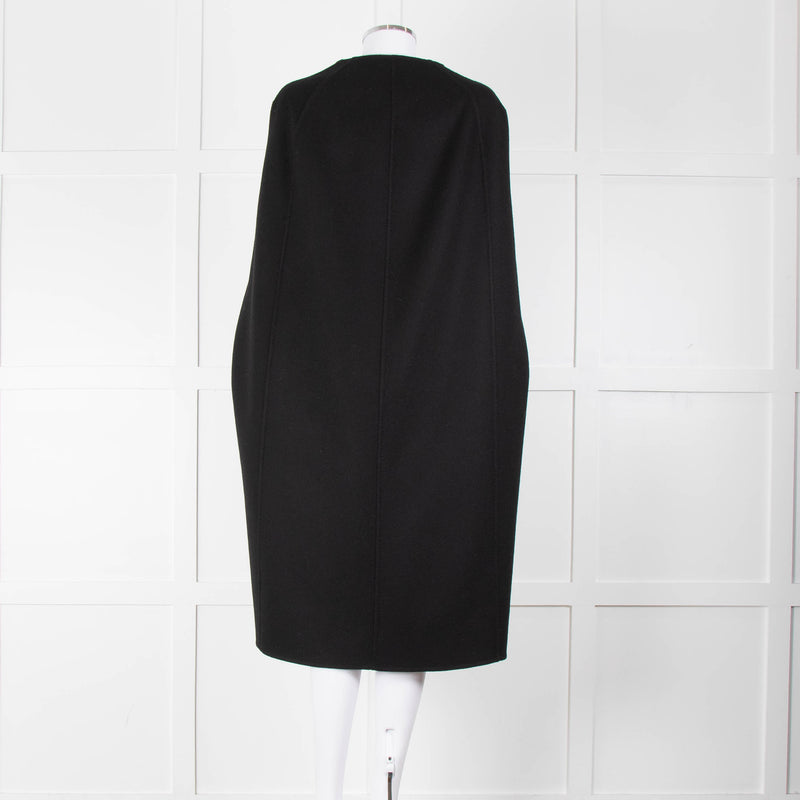 Louise Kennedy Black Wool Long Cape