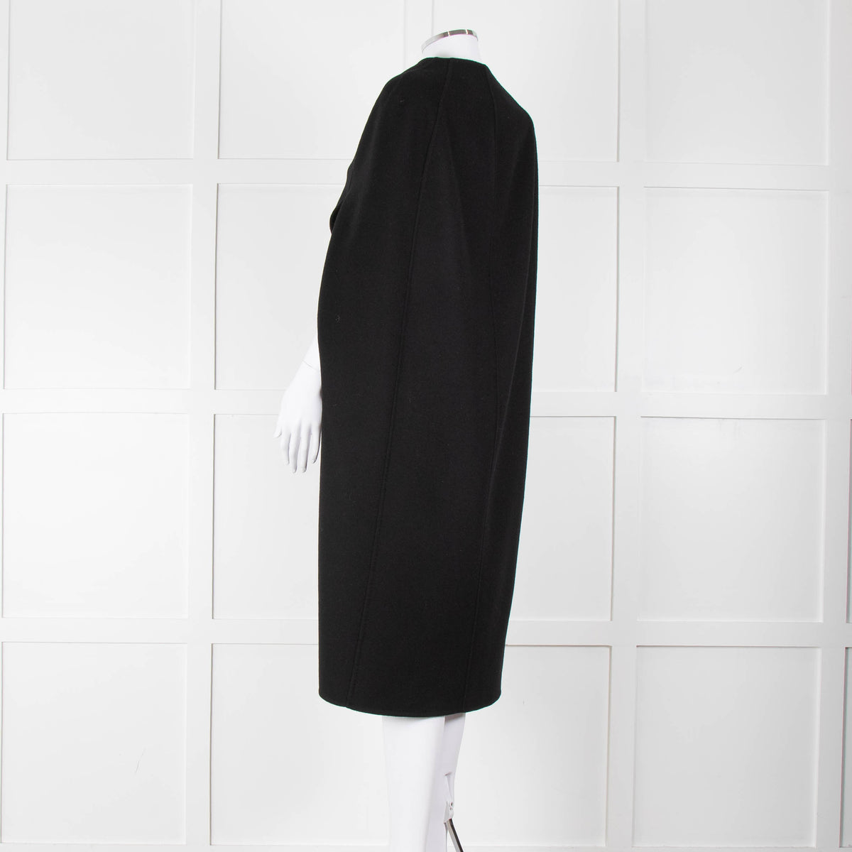 Louise Kennedy Black Wool Long Cape