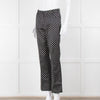Emanuel Ungaro Black White Polka Dots Cotton Trousers
